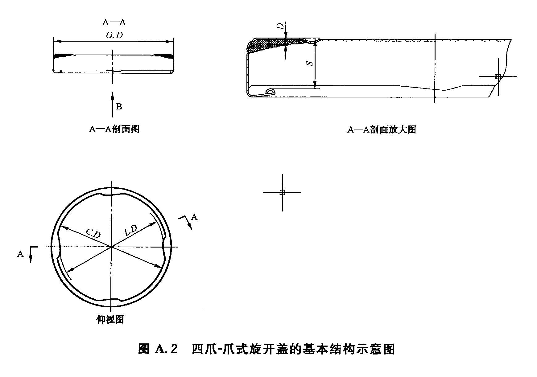 爪式旋开盖尺寸图1